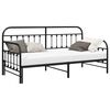 vidaXL Daybed Frame Black 90 x 200 cm Powder-Coated Steel