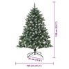vidaXL Artificial Christmas Tree with 150 LEDs with Stand Green 150 cm