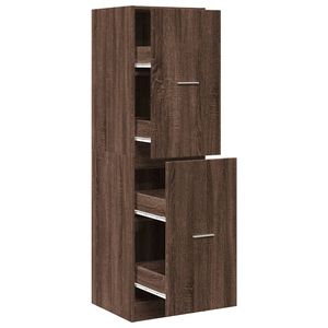 vidaXL Apothecary Cabinet&nbsp;Brown Oak 40x41x144.5 cm Engineered Wood
