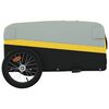 vidaXL Bike Trailer Black and Yellow 45 kg Iron