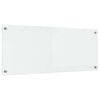 vidaXL Kitchen Backsplash Transparent 100 x 40 cm Tempered Glass