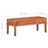 vidaXL TV Cabinet 110x40x41 cm Solid Acacia Wood