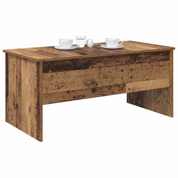 vidaXL Coffee Table Old Wood 102 x 50.5 x 46.5 cm Engineered Wood