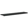 vidaXL Window Sill Black with Wood Grain 60 x 30 x 4.5 cm PVC