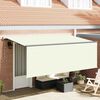 vidaXL Retractable Awning Cream 400 x 200 cm Polyester and Aluminium
