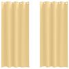 vidaXL Blackout Curtains with Rings 2 pcs Beige 260 x 140 cm Polyester