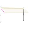 vidaXL Retractable Awning Cream 400x150 cm Fabric and Steel