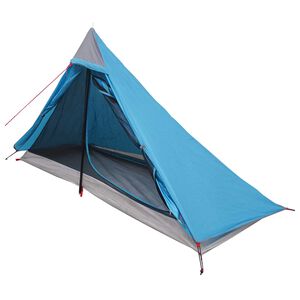 vidaXL Backpacking Tent Blue 222 x 85 x 125 cm