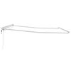 vidaXL Awning Frame with LED Strip Lights White 500 x 350 cm Aluminium