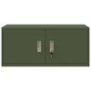 vidaXL Storage Cabinet Olive Green 90 x 40 x 40 cm Cold-Rolled Steel