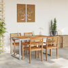 vidaXL Garden Dining Table Grey 140 x 80 x 75 cm