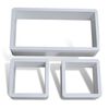 vidaXL Wall Cube Shelves 6 pcs White