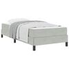 vidaXL Box Spring Bed with Mattress Light Grey 80 x 210 cm Fabric