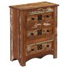 vidaXL Chest of Drawers 60x30x75 cm Solid Reclaimed Wood