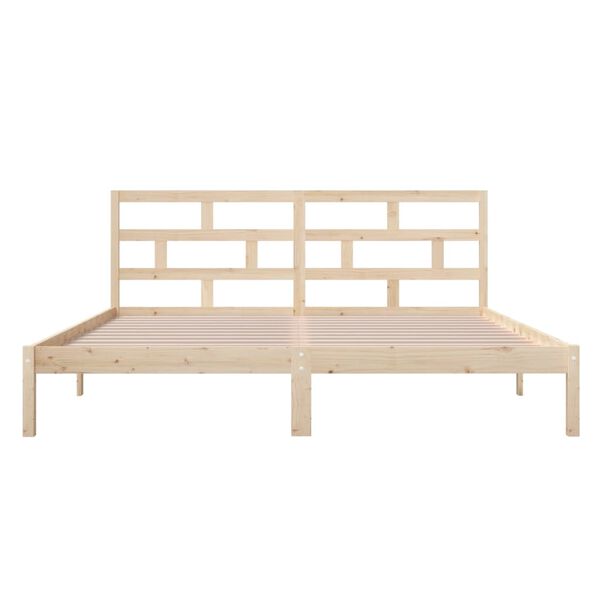 vidaXL Bed Frame without Mattress Double Solid Wood