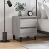 vidaXL Bedside Cabinet Grey Sonoma 40x35x50 cm Engineered Wood