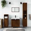 vidaXL Bathroom Cabinet Brown Oak 58x33x60 cm Engineered Wood