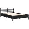 vidaXL Bed Frame without Mattress Black 120x200 cm