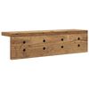 vidaXL Wall-Mounted Coat Rack Old Wood 40 x 10.5 x 10.5 cm