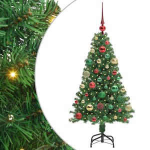 vidaXL Artificial Christmas Tree with 150 LEDs with Stand Green 120 cm