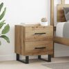 vidaXL Bedside Cabinet with Drawer 2 pcs Artisan Oak 40 x 35 x 47.5 cm