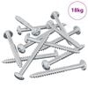 vidaXL Wood Screw 3273 pcs Silver 9.8 x 53 mm Steel