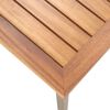 vidaXL Coffee Table 100x60x36cm Solid Acacia Wood and Steel