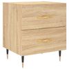 vidaXL Bedside Cabinets 2 pcs Sonoma Oak 40x35x47.5 cm Engineered Wood