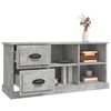 vidaXL TV Cabinet Concrete Grey 102x35.5x47.5 cm Engineered Wood