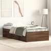 vidaXL Bed Frame without Mattress Brown Oak 100x200 cm