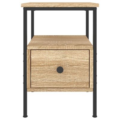 vidaXL Bedside Cabinet Sonoma Oak 34x36x50 cm Engineered Wood