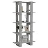 vidaXL Book Cabinet/Room Divider Concrete Grey 80x30x160 cm Engineered Wood