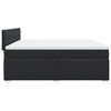 vidaXL Box Spring Bed with Mattress Black 200x200 cm Faux Leather
