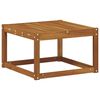 vidaXL Outdoor Table Solid Acacia Wood Natural 59 x 59 x 37 cm