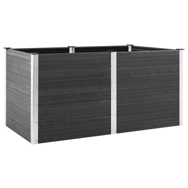 vidaXL Garden Raised Bed 200x100x91 cm WPC Grey