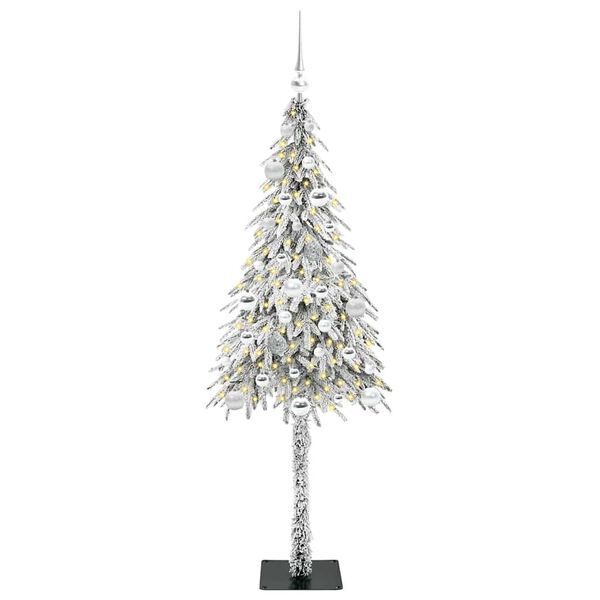 vidaXL Christmas Tree with 150 LEDs White 150 cm PE and Steel