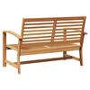 vidaXL Bench Brown 110 x 65 x 76.5 cm Solid Teak Wood
