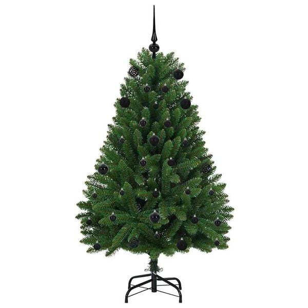 vidaXL Artificial Christmas Tree Green 150 cm PVC and Metal