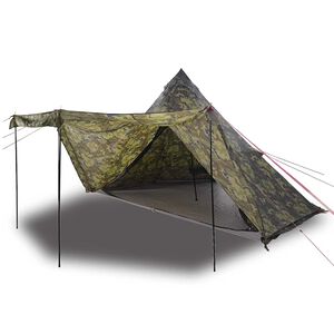 vidaXL Family Tent Tipi 8-Person Camouflage Waterproof