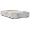 vidaXL Bed Frame Concrete Grey 160 x 200 cm Engineered Wood