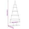 vidaXL Metal Christmas Tree with Stand Gold 90 cm Powder-coated steel