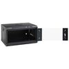 vidaXL Network Cabinet with Storage Black 53 x 45 x 30 cm Steel