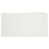 vidaXL Planter White 62x30x29 cm Steel