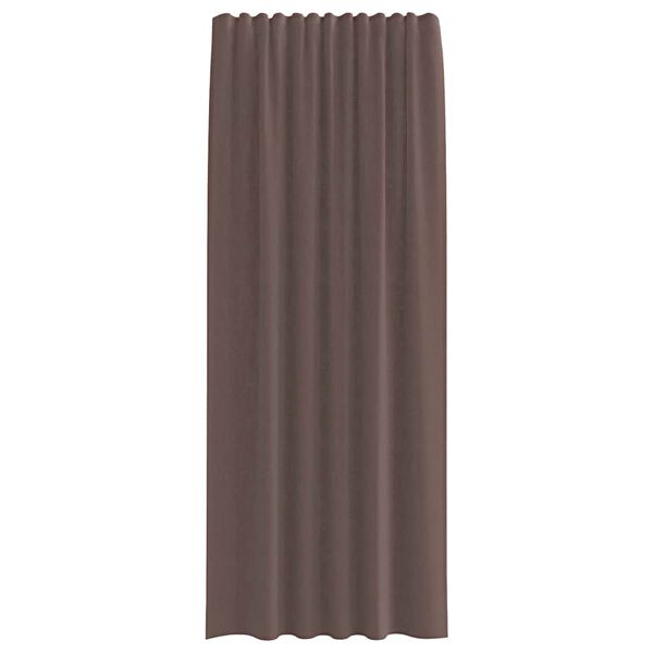 vidaXL Voile Curtains with Tab Top 2 pcs Brown