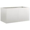 vidaXL Planter 80x40x40 cm Stainless Steel