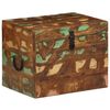 vidaXL Storage Box | Multicolour | Reclaimed multi-colour solid wood