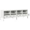 vidaXL TV Cabinet White 135x39x43.5 cm Cold-rolled Steel