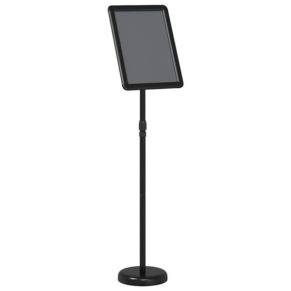 vidaXL Trade Show Displays Black 30 x 25 x 128 cm Aluminum