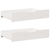 vidaXL Bed Frame with Drawers without Mattress White 135x190 cm Double
