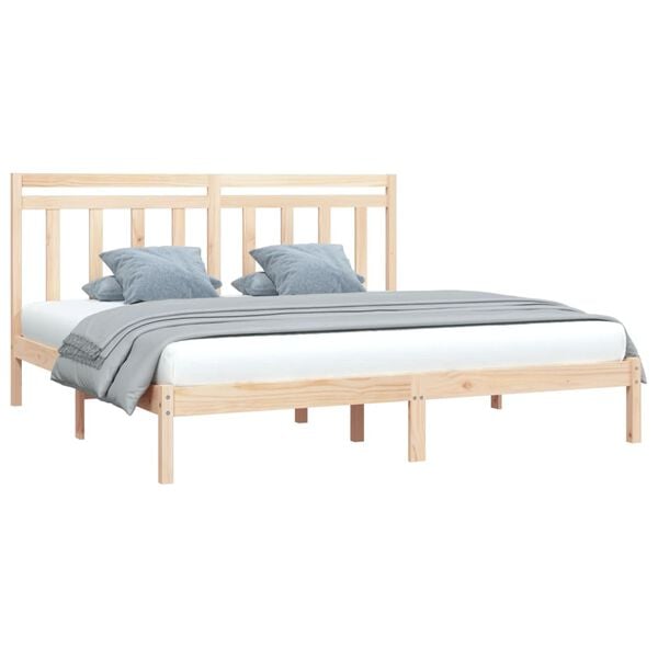 vidaXL Bed Frame without Mattress 200x200 cm Solid Wood